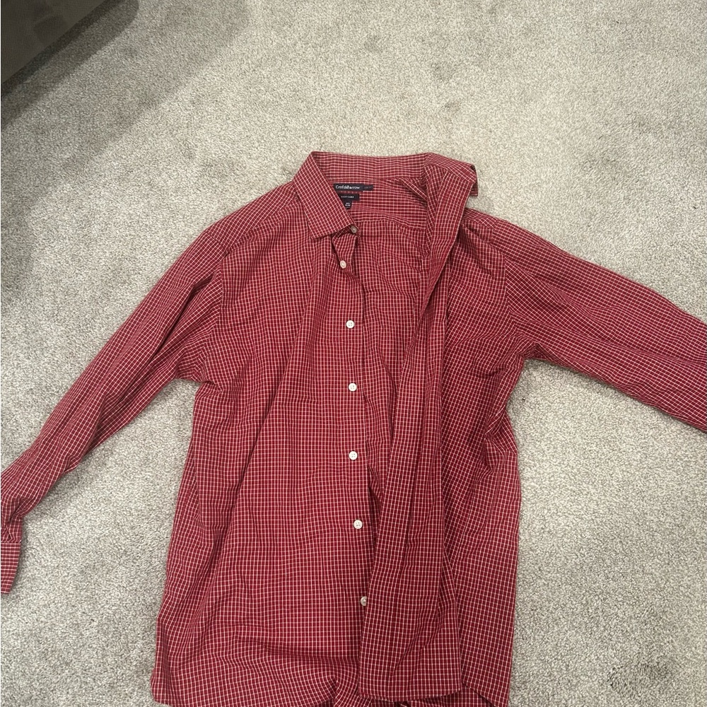 Men's Red Checkered Shirt